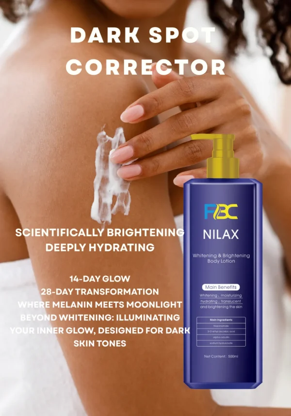 Lightweight texture of Nilax Brightening Body Lotion