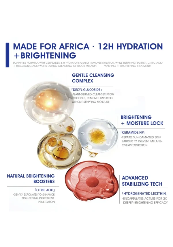 Face wash with ceramide and hyaluronic acid ingredients